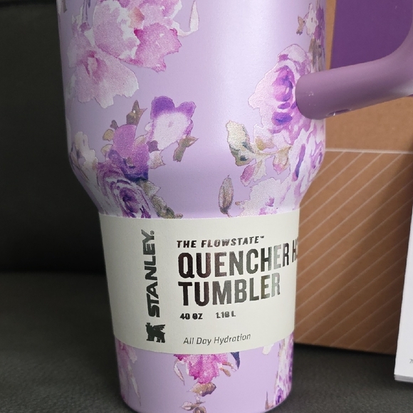 Stanley 40 Oz Purple Floral Quencher Tumbler - Picture 3 of 6